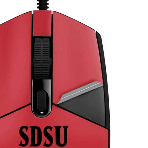 San Diego State University Aztecs Red G203 Prodigy RGB Wired Gaming Mouse Skin
